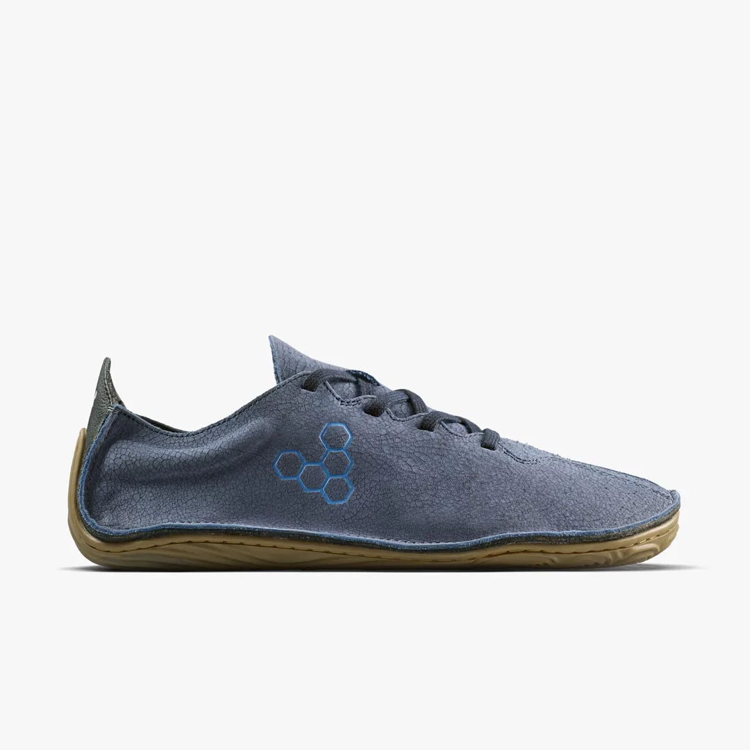 Мокасины Vivobarefoot Sensus II Grounding — женская модель, синяя кожа с фактурой кракелюра — фото 1 из 7