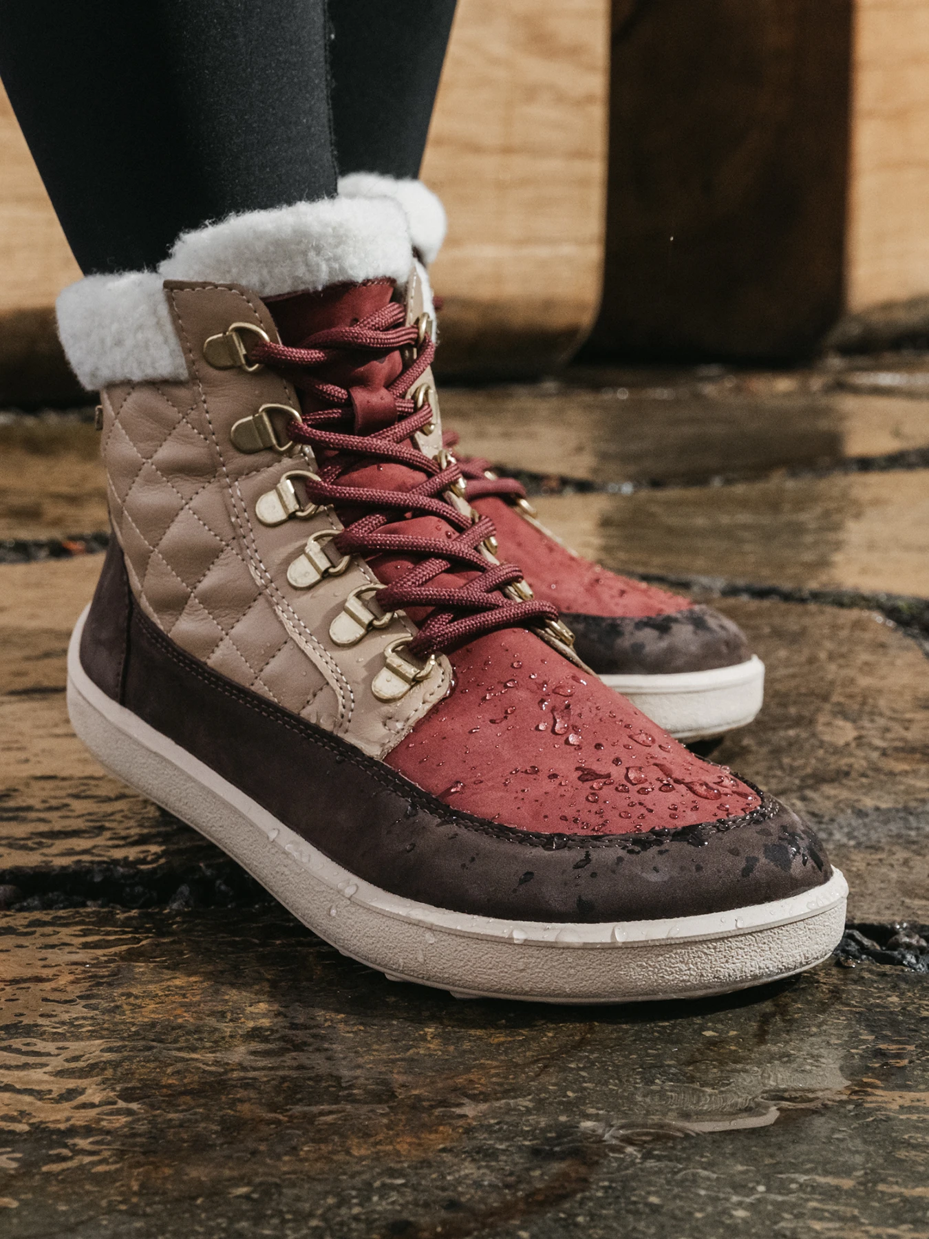 Босоногие ботинки Be Lenka Olivia - коричневый и бордовый, фото 4