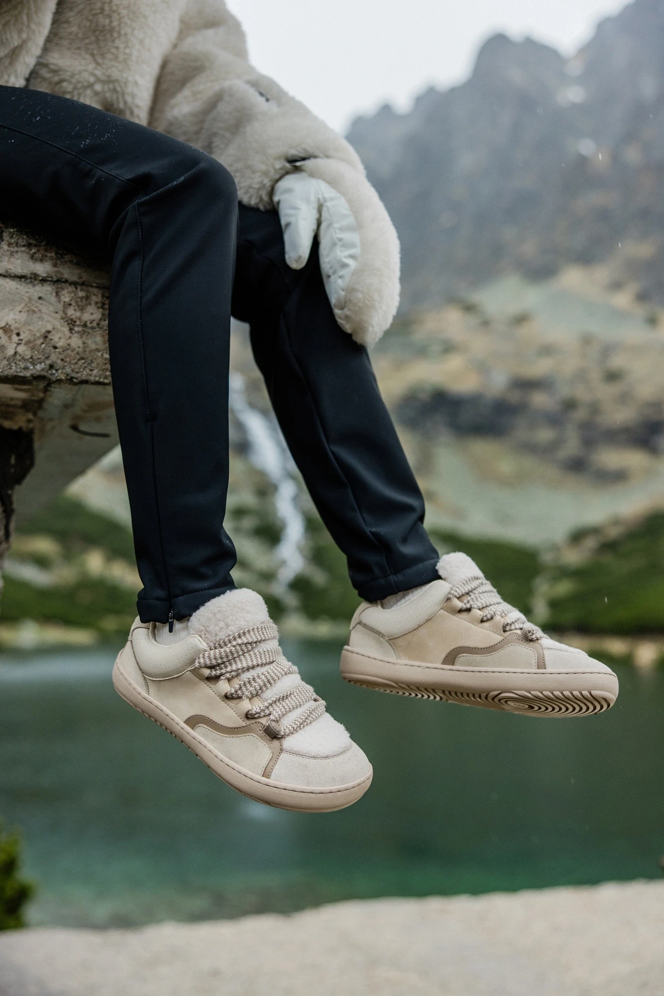 Босоногие кроссовки Shapen TEDDY — бежевый, фото 3